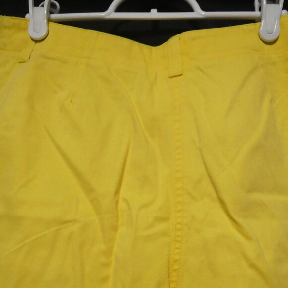 JONES NEW YORK SPORT | size 10 | Classic Yellow Denim Summer Shorts | Cotton - Picture 10 of 14